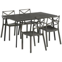 Best Garten-Essgruppe Torino, (5-tlg), 5-tlg. Dining Gruppe Torino bronze