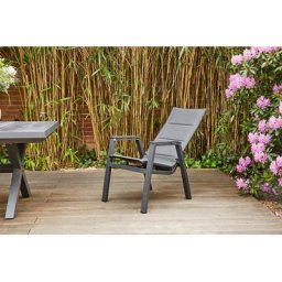 Siena Garden Garten-Essgruppe Milano / Ancona, (Set, 5-tlg), bestehend aus 4 Sesseln und 1 Tisch