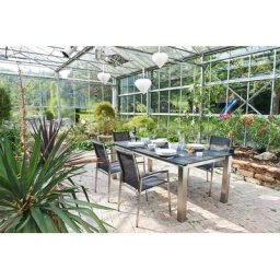 acamp Garten-Essgruppe AURIS, (5-tlg), 200x100x75