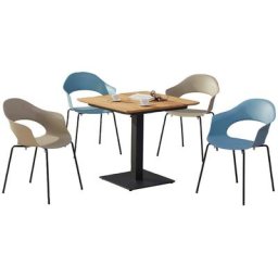 Best Garten-Essgruppe Luna, (5-tlg), 5-tlg. Dining Gruppe Luna/Cervia 80