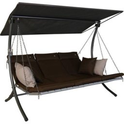 Angerer Freizeitmöbel Hollywoodschaukel Luxus Smart coffee, 3-Sitzer, Bettfunktion, BxTxH: 210x145x160 cm