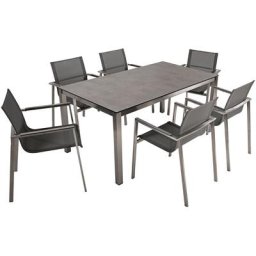 Garden Pleasure Garten-Essgruppe SIENNA, (7-tlg), stapelbar