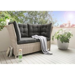 Destiny Gartenlounge-Bank PALMA, 7-tlg., 2 Sitzplätze, Extra hohe Rücken- und Armlehnen