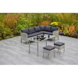 MERXX Gartenlounge-Set Elba, (4-tlg), inkl. Auflagen