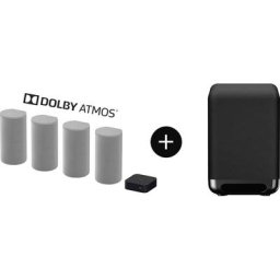 Sony HTA9 + SASW5 7.1.4 Lautsprechersystem (Bluetooth, LAN (Ethernet), WLAN, 804 W, 4.0.4 Dolby Atmos, 360° Spatial Sound Mapping-Technologie)