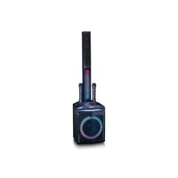 Lenco PA-220BK PA-Anlage mit abnehmbarem Hochtöner Party-Lautsprecher (120 W)