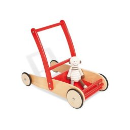 Pinolino® Lauflernwagen Uli, Natur/Rot, aus Holz