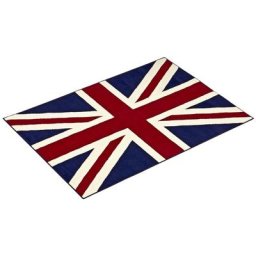 Teppich Union Jack, HANSE Home, rechteckig, Höhe: 9 mm, Kurzflor, Dichter Flor, Flaggen Motiv, Robust, Pflegeleicht, Gekettelt