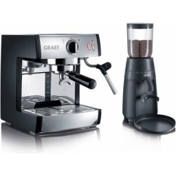 Graef Siebträgermaschine Espressomaschine pivalla SET, inkl. Kaffeemühle CM702 im Wert von € 94,99 UVP