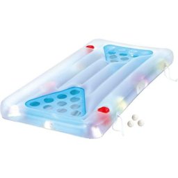 SummerWaves Luftmatratze Summer Waves Aqua Glow Aqua Pong, Bier-Pong-Luftmatratze inkl. 3 Bällen