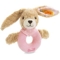 Steiff Greifling Hoppel Hase rosa (1-tlg)
