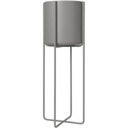 BLOMUS Übertopf Pflanzgefäß mit Gestell -KENA- Steel Gray