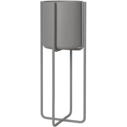 BLOMUS Übertopf Pflanzgefäß mit Gestell -KENA- Steel Gray