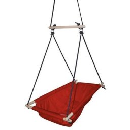 roba® Hängematte Hängesitz, rot, mitwachsende Babyschaukel mit Bauchgurt & Polster