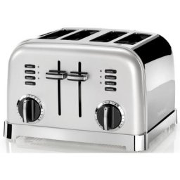 Cuisinart Toaster CPT180SE, 4 lange Schlitze, 1800 W, extra breite Toastschlitze, Retro Design