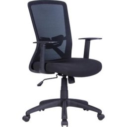 byLIVING Bürostuhl Long, Mesh-Webstoff in schwarz