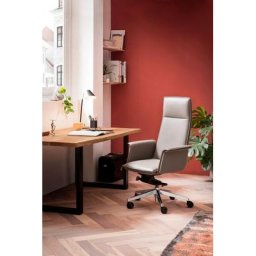 SalesFever Chefsessel, Bezug aus italienischem Echtleder