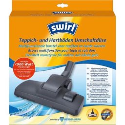 Swirl Bodendüse Swirl® Teppich- und Hartboden Umschaltdüse, Zubehör für Fast alle handelsüblichen Staubsauger mit rundem Staubsaugerrohr (außer VORWERK + DYSON). Miele, Siemens, Bosch, AEG, Philips, Kärcher