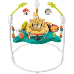 Fisher-Price® Hüpfspielzeug Hüpf-Leopard Jumperoo, mit Musik, Lichtern und Geräuschen