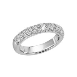 Firetti Fingerring Kreis, rund, mit Zirkonia (synth)