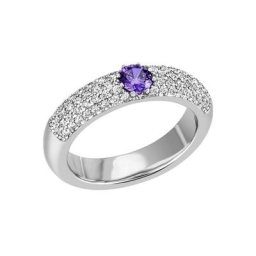 Firetti Fingerring Pavé Kreis, rund, mit Zirkonia (synth)