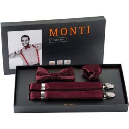 MONTI Hosenträger SILVIO (Set, 3-St) 3tlg. Set mit Punkten
