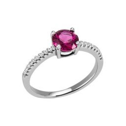 Firetti Fingerring Kreis, rund, mit Zirkonia (synth)