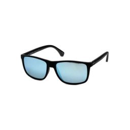 Bench. Sonnenbrille braune Scheiben glänzen mit einer orangefarbenen Verspiegelung.