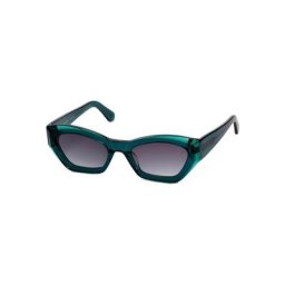 Natascha Ochsenknecht Retrosonnenbrille aus smaragdgrünem Acetat mit farblich abgestimmten Verlaufsgläsern