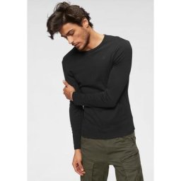 G-Star RAW Langarmshirt Basic-Artikel aus blickdichter, hochwertiger Baumwollqualität