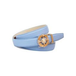 Anthoni Crown Ledergürtel Automatik Ledergürtel in Himmelblau