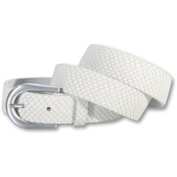 Silbergift Ledergürtel elegante Rautenprägung