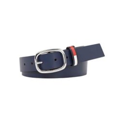 Tommy Jeans Ledergürtel TJW OVAL 3.0 mit Gürtelschlaufe in TJ-Farben