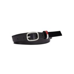 Tommy Jeans Ledergürtel TJW OVAL 2.0 mit Gürtelschlaufe in TJ-Farben