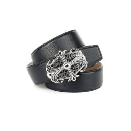 Anthoni Crown Ledergürtel mit eleganter Motiv-Schließe