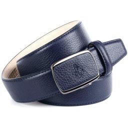 Anthoni Crown Ledergürtel mit Anker-Logo, maritimer Look