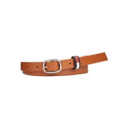 Tommy Jeans Ledergürtel TJW OVAL 2.0 mit Gürtelschlaufe in TJ-Farben