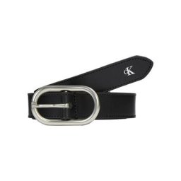Calvin Klein Jeans Ledergürtel mit ovaler Gürtelschnalle