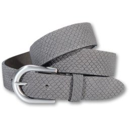 Silbergift Ledergürtel elegante Rautenprägung