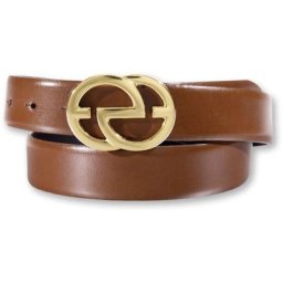 Silbergift Koppelgürtel Goldfarbene Designschließe