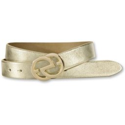 Silbergift Koppelgürtel Goldfarbene Designschließe