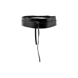 pieces Taillengürtel PCVIBS LEATHER TIE WAIST BELT NOOS ohne Verschluss mit Bindeband