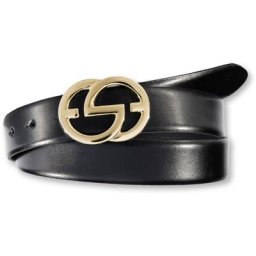 Silbergift Koppelgürtel Goldfarbene Designschließe