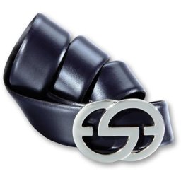 Silbergift Koppelgürtel Markante, elegante Druckschließe