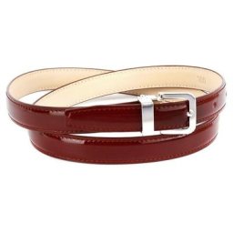 Anthoni Crown Ledergürtel Klassischer Lackledergürtel in 2 cm Breite
