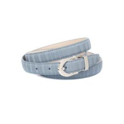 Anthoni Crown Ledergürtel 2 cm Ledergürtel in hellblau