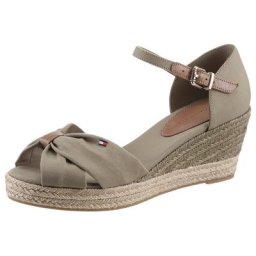 Tommy Hilfiger BASIC OPEN TOE MID WEDGE Keilsandalette mit verstellbarem Riemchen