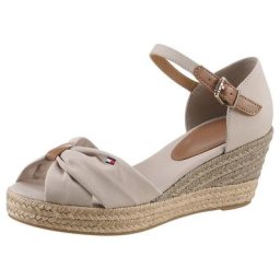 Tommy Hilfiger BASIC OPEN TOE MID WEDGE Keilsandalette mit verstellbarem Riemchen