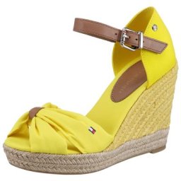 Tommy Hilfiger BASIC OPENED TOE HIGH WEDGE High-Heel-Sandalette mit dezenter Flagstickerei
