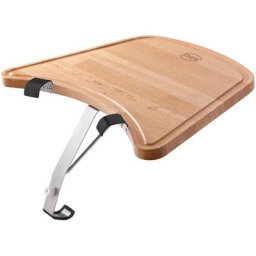 RÖSLE Ablagetisch No.1, 25025, für RÖSLE Kohlegrill No.1 F50 AIR/F60 AIR/G60, Buchenholztisch mit Saftrille zum Anhängen